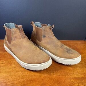 Forsake Women's 10 Brown Chelsea Boots Waterproof Leather Ankle Boots